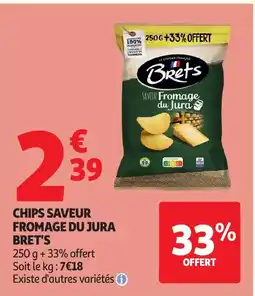 Auchan BRETS Chips saveur fromage du jura offre