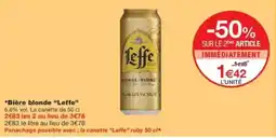 Monop' Leffe Bière blonde offre