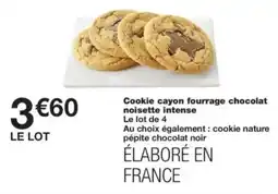 Monop' Cookie cayon fourrage chocolat noisette intense offre