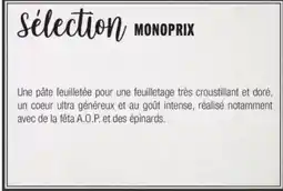 Monop' Sélection Monoprix offre