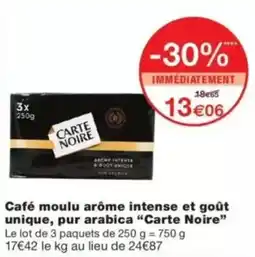 Monop' Carte Noire Café moulu offre