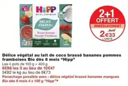 Monop' Hipp Délice végétal offre