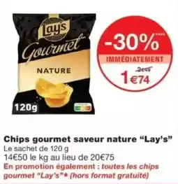 Monop' Lay's Chips gourmet saveur nature offre