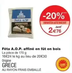 Monop' GRECE Feta AOP offre