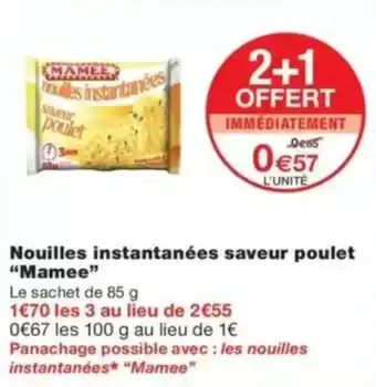 Monop' Mamee nouilles instantanées offre
