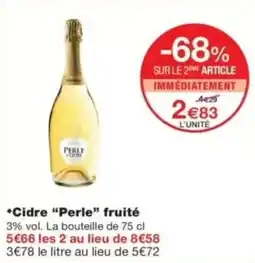 Monop' Perle Cidre offre