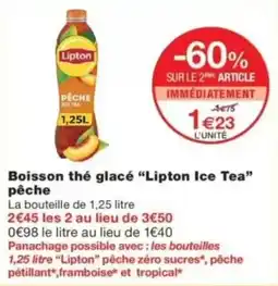 Monop' Lipton Boisson thé glacé offre