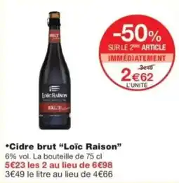 Monop' Loïc Raison Cidre brut offre