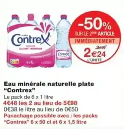 Monop' Contrex Eau minérale naturelle plate offre