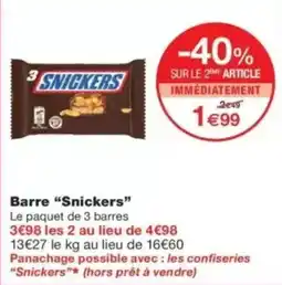 Monop' SNICKERS Barre offre