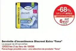 Monop' TENA Serviette d'incontinence Discreet Extra offre
