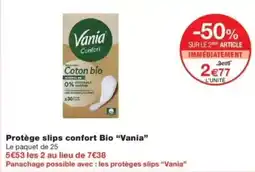 Monop' Vania Protège slips confort Bio offre