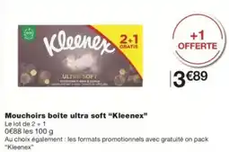Monop' Kleenex Mouchoirs boîte ultra soft offre