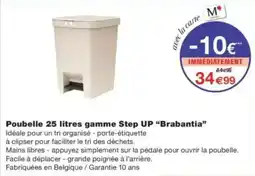 Monop' Brabantia Poubelle 25 litres gamme Step UP offre