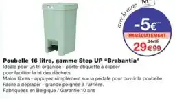 Monop' Brabantia Poubelle 16 litre offre