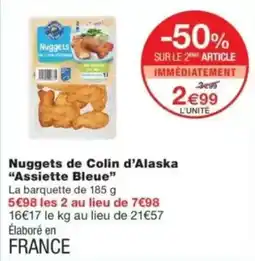 Monop' Assiette Bleue Nuggets offre