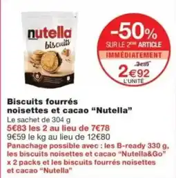 Monop' Nutella biscuits offre