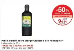 Monop' Carapelli Huile d'olive extra vierge Classico Bio offre