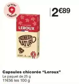 Monop' Leroux Capsules chicorée offre