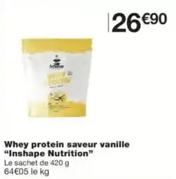 Monop' Inshape Nutrition Whey protein offre