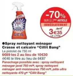 Monop' Cillit Bang Spray nettoyant ménager offre