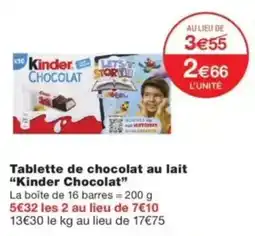 Monop' Kinder Chocolat offre