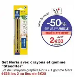 Monop' Noris crayons Staedtler offre