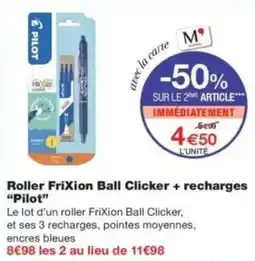 Monop' Pilot Roller FriXion Ball Clicker offre