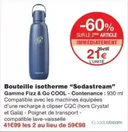 Monop' Sodastream Bouteille isotherme offre