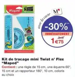 Monop' Maped Kit de tracage mini Twist n' Flex offre