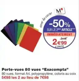 Monop' Exacompta Porte-vues 80 vues offre
