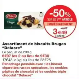 Monop' Delacre Assortiment de biscuits Bruges offre