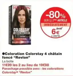 Monop' Revlon Colorstay 4 châtain foncé offre