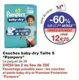 Monop' Pampers Couches baby-dry offre