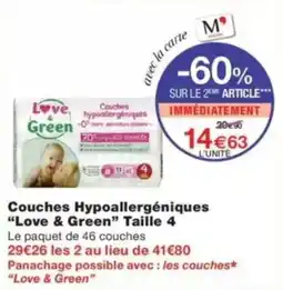 Monop' Love & Green Couches Hypoallergéniques offre