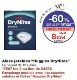Monop' Huggies DryNites offre