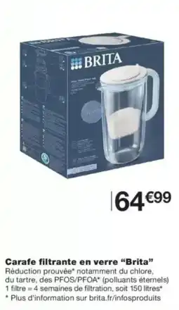 Monop' BRITA Carafe filtrante en verre offre