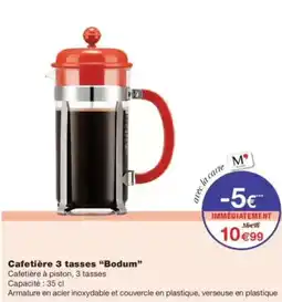 Monop' Bodum Cafetière 3 tasses offre
