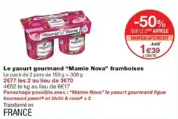 Monop' Mamie Nova yaourt offre