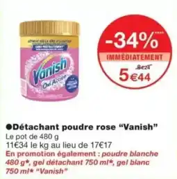 Monop' Vanish Détachant poudre rose offre
