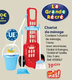 La Grande Récré La Grande Récré Chariot de ménage offre