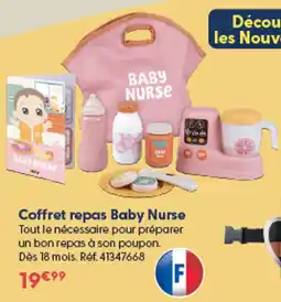 La Grande Récré Baby Nurse Coffret repas offre