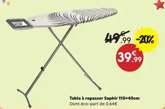 Saphir Table à repasser