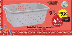 Maxi Bazar Corbeille à linge avec poignées offre