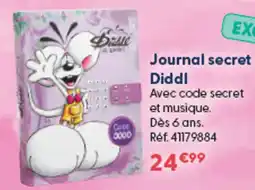 La Grande Récré Diddl Journal secret offre