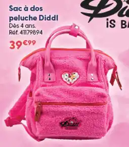 La Grande Récré Diddl Sac à dos peluche offre