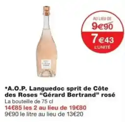 Monop' Gérard Bertrand sprit de Côte des Roses rosé offre