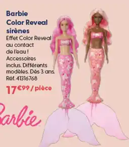 La Grande Récré Barbie Color Reveal sirènes offre