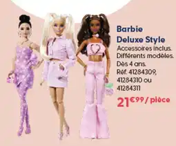 La Grande Récré Barbie Deluxe Style offre