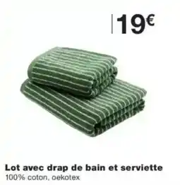 Monop' Lot avec drap de bain et serviette offre
